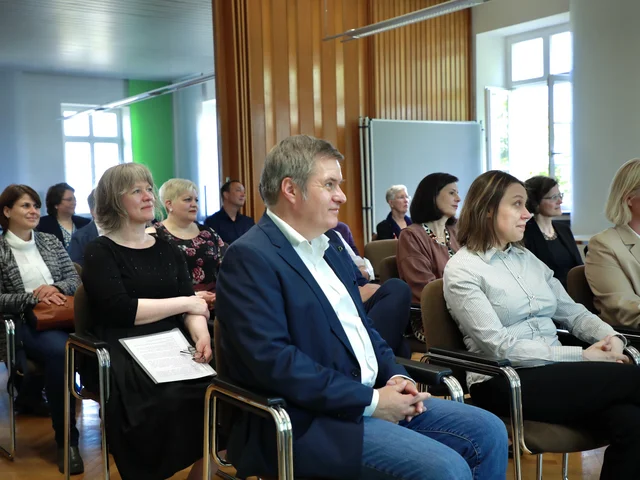 Master Geragogik: Absolventinnenfeier an der Pädagogischen Hochschule Karlsruhe. Foto: Sofia Vinnichenko/PHKA