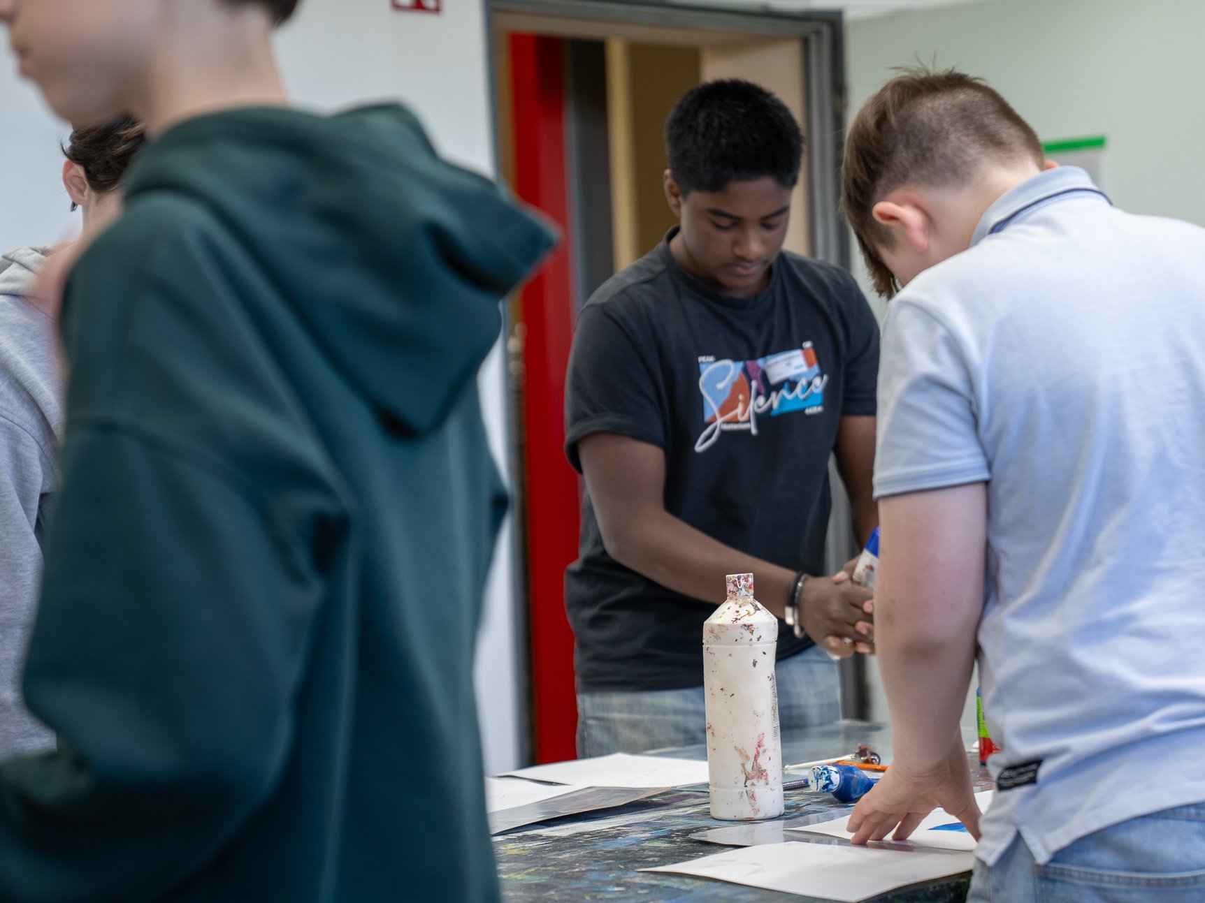 Boys' Day 2026 an der Pädagogischen Hochschule Karlsruhe: Im Workshop Kunst. Foto: PHKA/Hahl