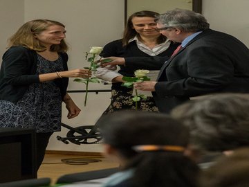 DAAD-Preisträgerin Kristina Vitek (l.). Foto: Pädagogische Hochschule Karlsruhe