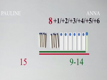 Das Nim-Spiel: Mathematik-Studierende der Pädagogischen Hochschule Karlsruhe erklären per Video, mit welcher Strategie es sich gewinnen lässt und warum. Screenshot: Pädagogische Hochschule Karlsruhe