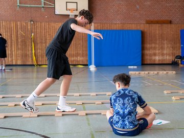Boys' Day 2026 an der Pädagogischen Hochschule Karlsruhe: Im Workshop Sport. Foto: PHKA/Hahl