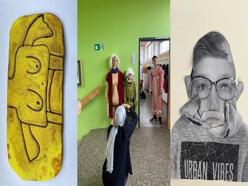 Alles sind spezielle Nasen: Ausstellung des Instituts für Kunst der PHKA zum Thema „Körper“ Foto: Henrike Plegge