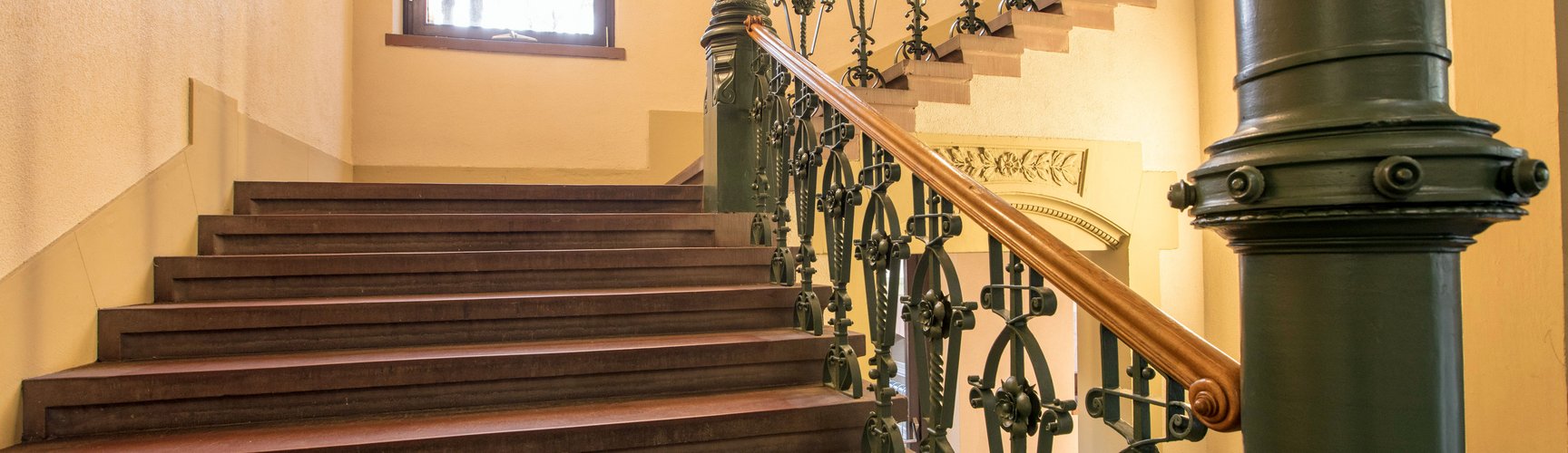 Treppenhaus in Gebäude 3 der PHKA