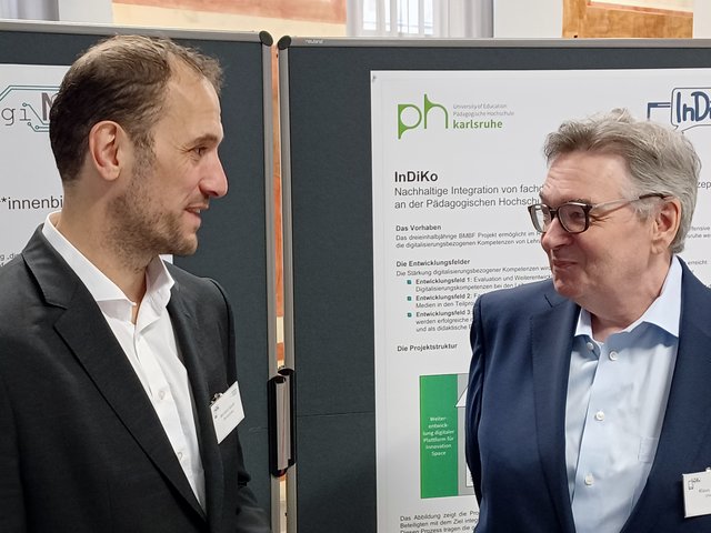 InDiKo-Leiter Prof. Dr. Klaus Peter Rippe (r.) und InDiKO-Projektkoordinator Jun.-Prof. Dr. Bernhard Standl. Foto: PHKA