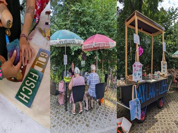 DAX LAND FLUSS: Stadtteilorientierte Kulturvermittlung im Karlsruher Stadtteil Daxlanden Foto: Laura Knorr  