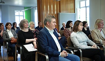 Master Geragogik: Absolventinnenfeier an der Pädagogischen Hochschule Karlsruhe. Foto: Sofia Vinnichenko/PHKA