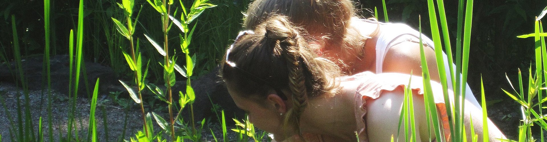 Natur entdecken im Ökologischen Lerngarten. Foto: Dorothee Benkowitz / Pädagogische Hochschule Karlsruhe