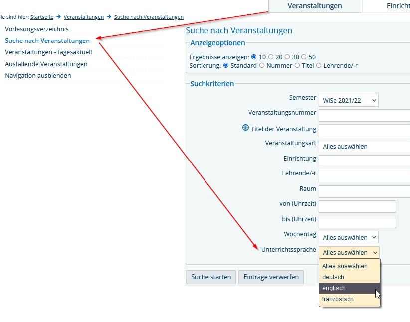 Screenshot of the LSF. This content is not barrier-free.